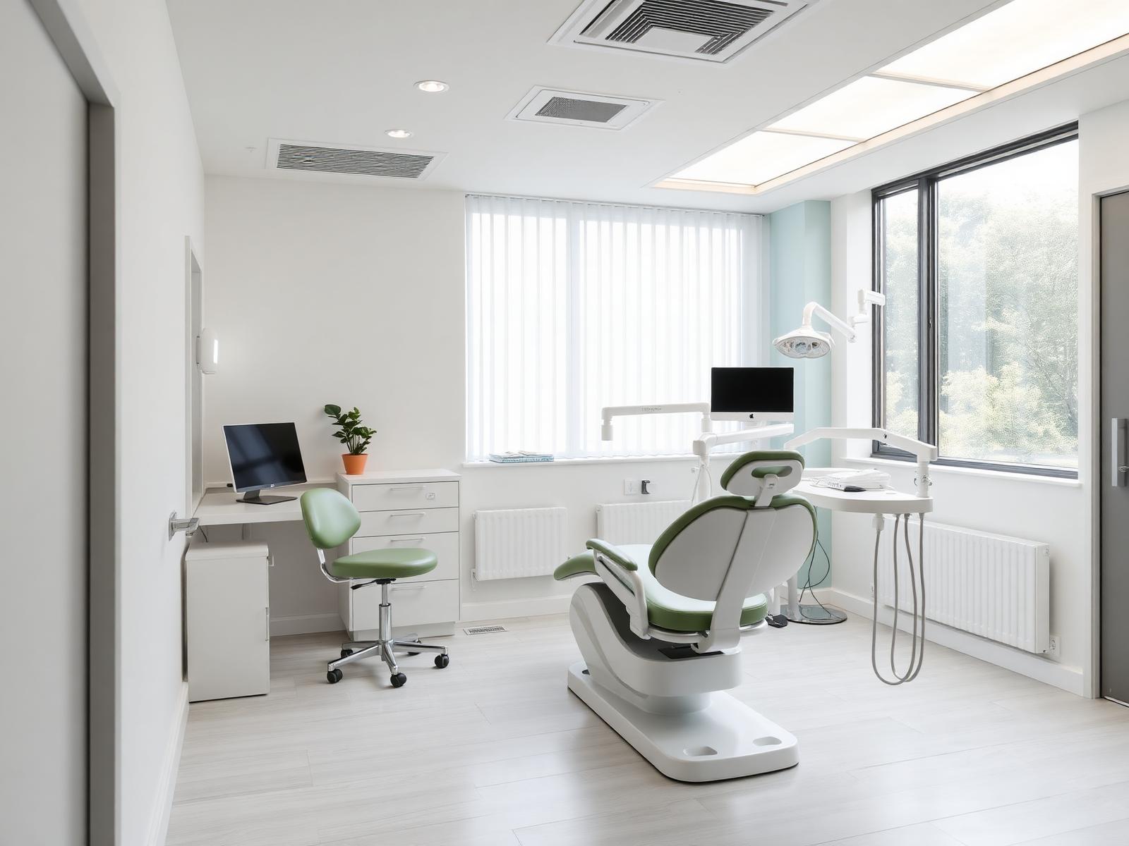Bright modern dental clinic interior